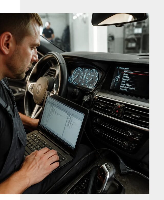 Русификация приборной панели BMW для авто в Тюмени от компании