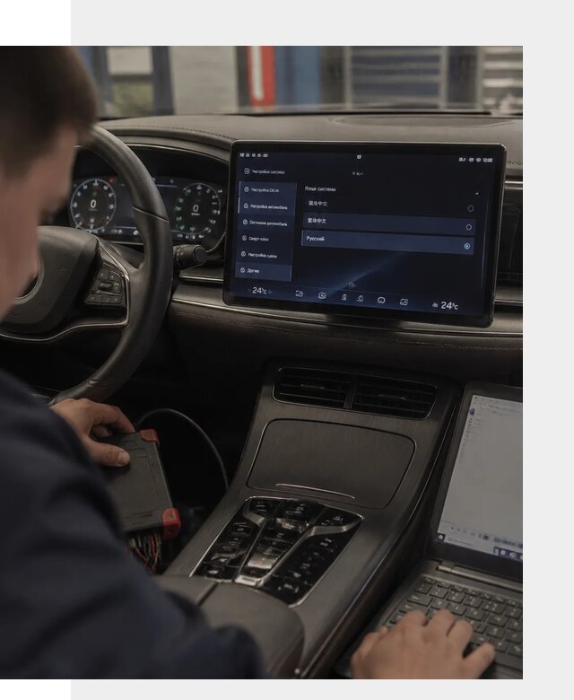 Русификация автомобиля BYD HAN для эксплуатации в Тюмени