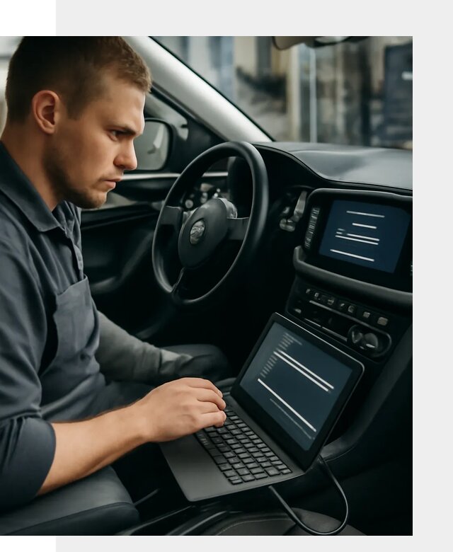 Прошивка авто на русский язык с адаптацией в Тюмени